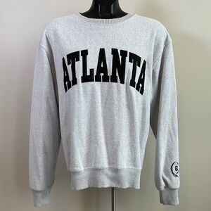 Atlanta Men's Crewneck Sweater - Light Gray
